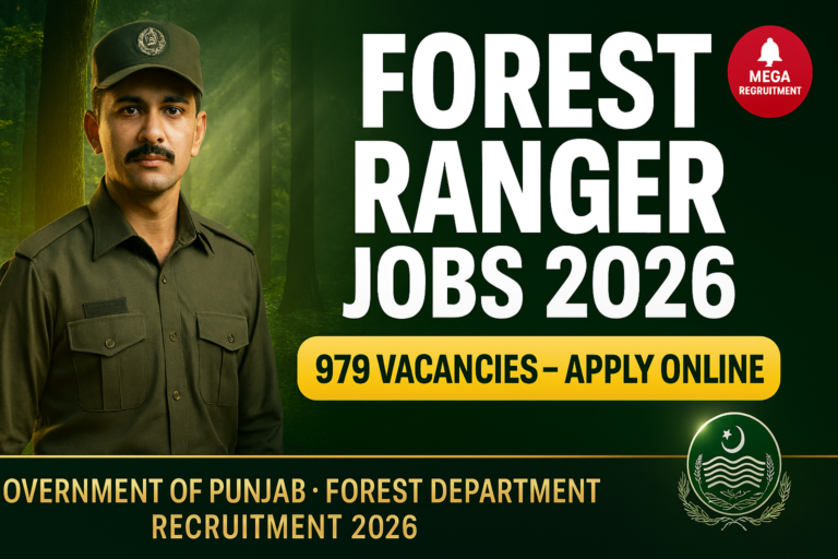 Punjab Forest Department Forest Ranger Jobs 2026 – Apply Online for 979 Posts
