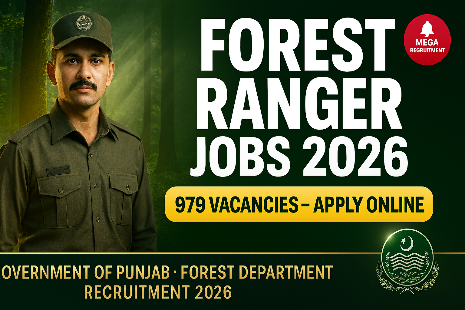 Punjab Forest Department Forest Ranger Jobs 2026