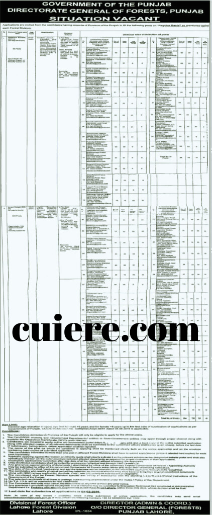 Punjab Forest Department Forest Ranger Jobs 2026