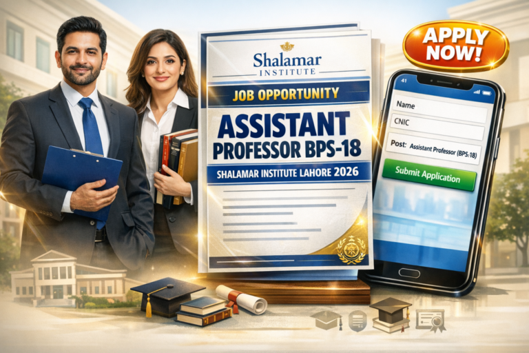Assistant Professor BPS-18 Job – Shalamar Institute Lahore 2026