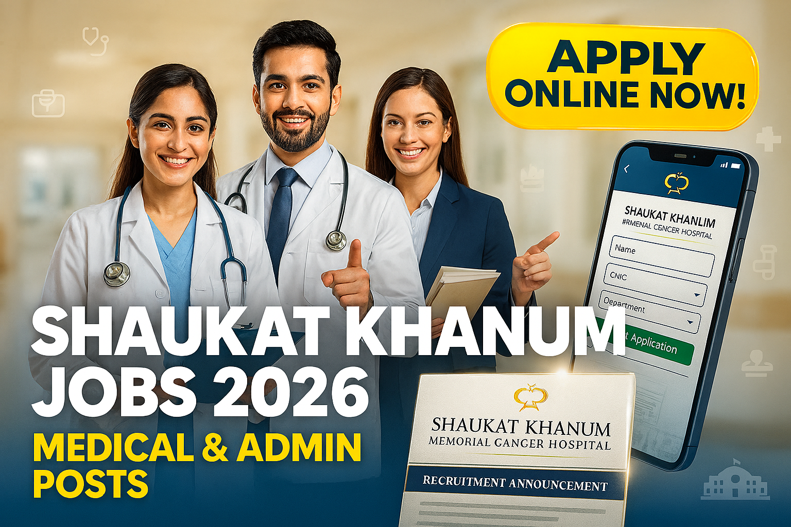 Shaukat Khanum Hospital Lahore Jobs 2026