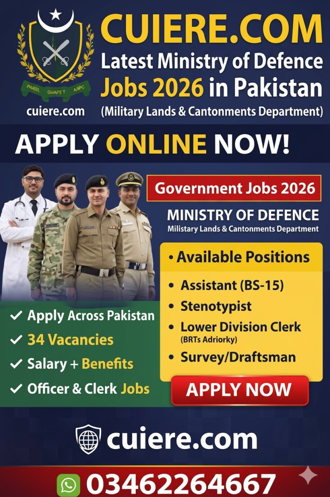 Ministry of Defence ML&C Jobs 2026