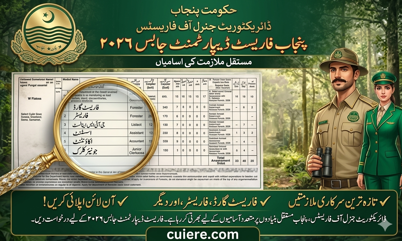 Punjab Forest Department Jobs 2026
